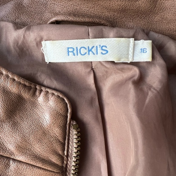 Ricki’s Brown Faux Leather Jacket - Picture 3 of 3